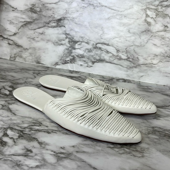 Tory Burch Sienna Flat Slide white Size 11 - Picture 2 of 14